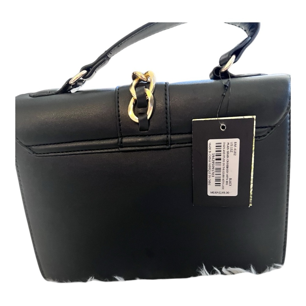 Badgley Mischka  Black Studded Women's Bag - Picture 5 of 12